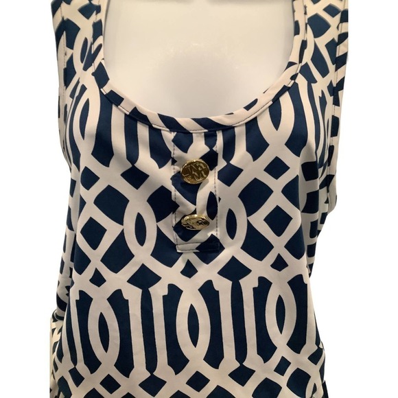 MUD PIE TANK STYLE ABSTRACT PRINT OER THE HEAD DRESS M (8-10) - Picture 3 of 8